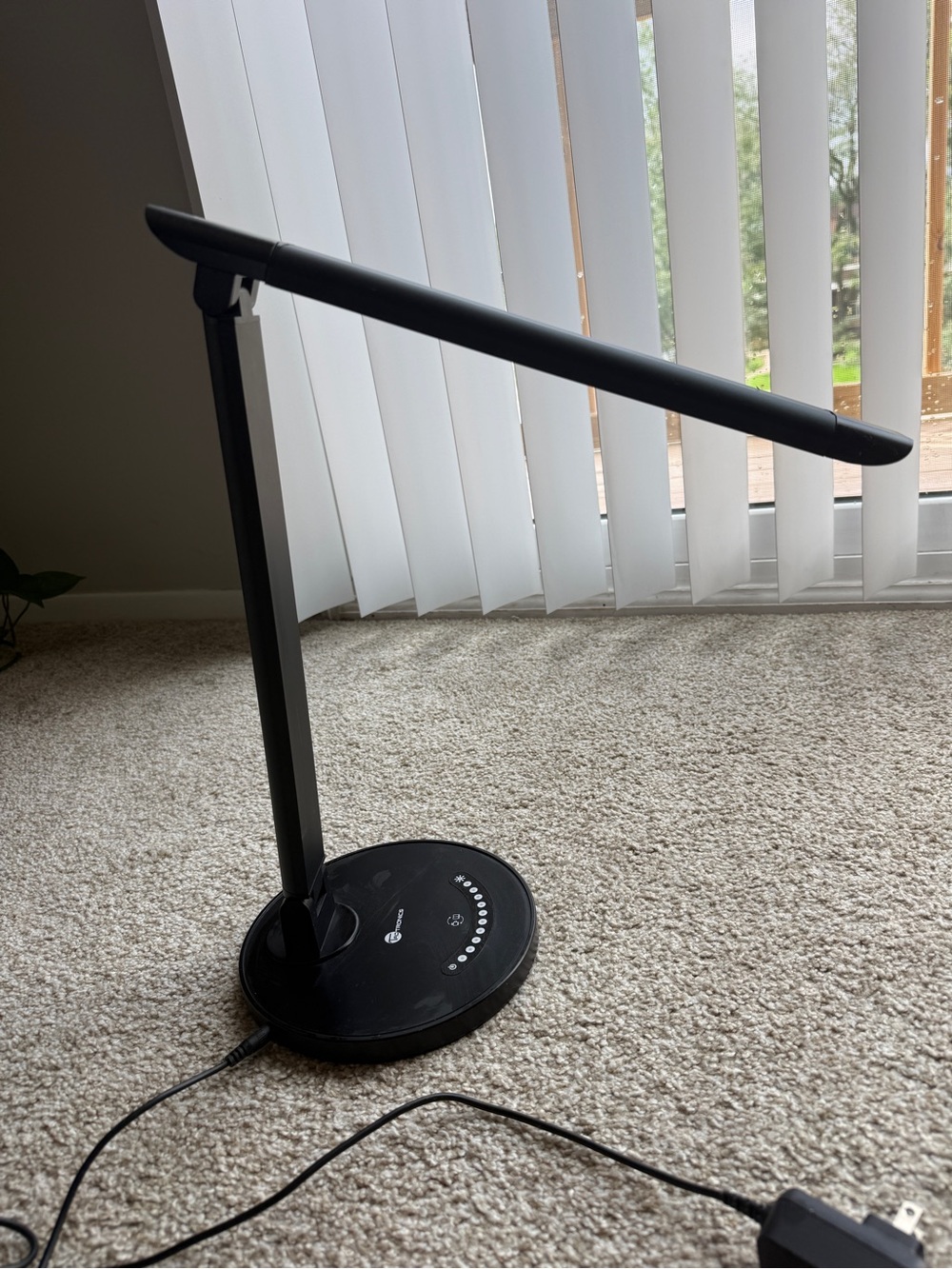 Black LED Desk Lamp - Adjustable Home Office Lighting